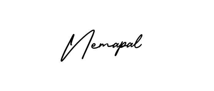 It looks lik you need a new signature style for name Nemapal. Design unique handwritten (AmerikaSignatureDemo-Regular) signature with our free signature maker in just a few clicks. Nemapal signature style 3 images and pictures png