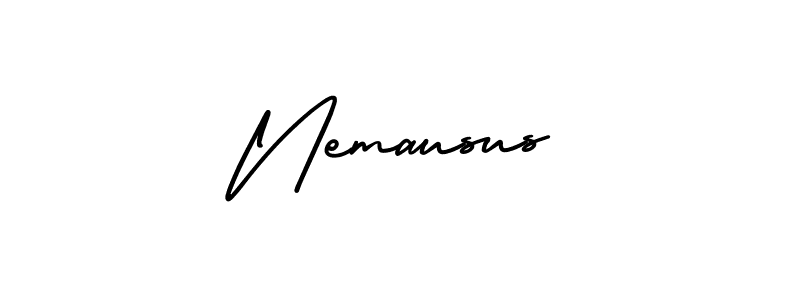 Create a beautiful signature design for name Nemausus. With this signature (AmerikaSignatureDemo-Regular) fonts, you can make a handwritten signature for free. Nemausus signature style 3 images and pictures png