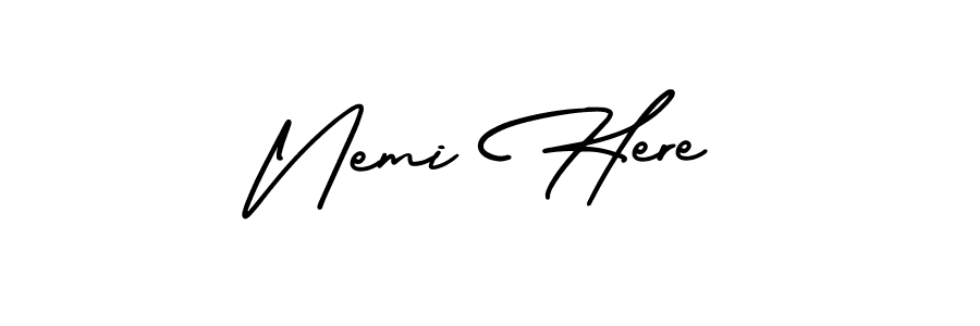 Check out images of Autograph of Nemi Here name. Actor Nemi Here Signature Style. AmerikaSignatureDemo-Regular is a professional sign style online. Nemi Here signature style 3 images and pictures png