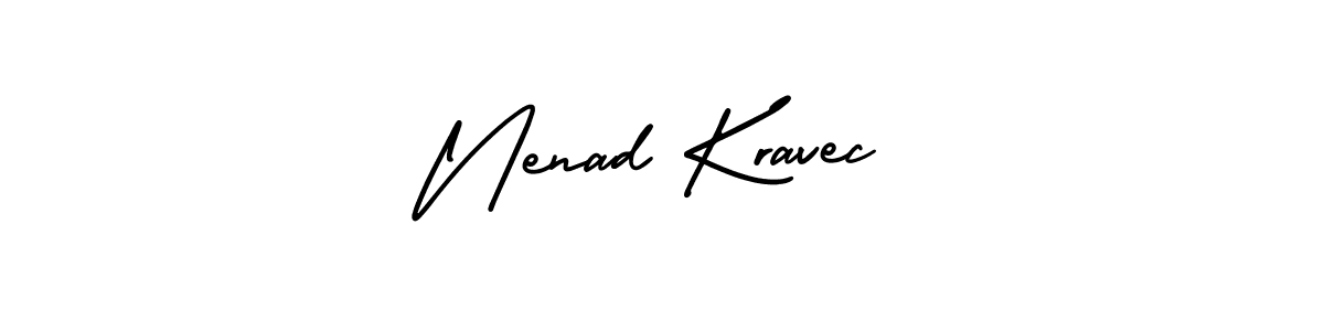 How to make Nenad Kravec signature? AmerikaSignatureDemo-Regular is a professional autograph style. Create handwritten signature for Nenad Kravec name. Nenad Kravec signature style 3 images and pictures png