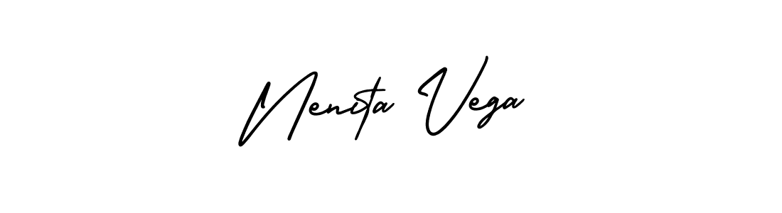 Make a short Nenita Vega signature style. Manage your documents anywhere anytime using AmerikaSignatureDemo-Regular. Create and add eSignatures, submit forms, share and send files easily. Nenita Vega signature style 3 images and pictures png