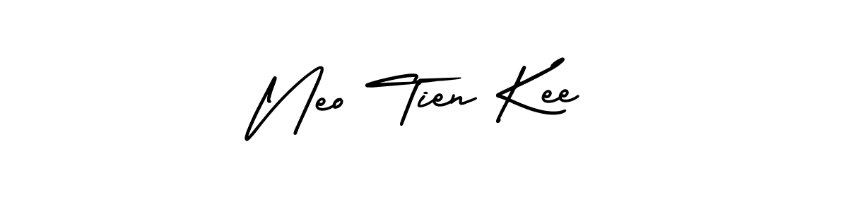 Make a beautiful signature design for name Neo Tien Kee. With this signature (AmerikaSignatureDemo-Regular) style, you can create a handwritten signature for free. Neo Tien Kee signature style 3 images and pictures png