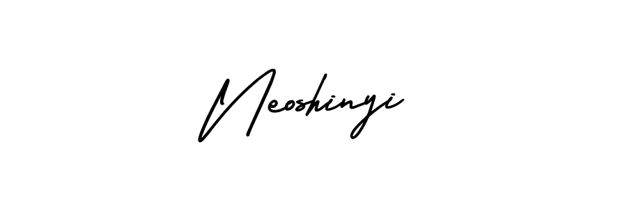 It looks lik you need a new signature style for name Neoshinyi. Design unique handwritten (AmerikaSignatureDemo-Regular) signature with our free signature maker in just a few clicks. Neoshinyi signature style 3 images and pictures png