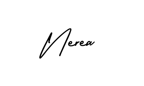 Design your own signature with our free online signature maker. With this signature software, you can create a handwritten (AmerikaSignatureDemo-Regular) signature for name Nerea. Nerea signature style 3 images and pictures png