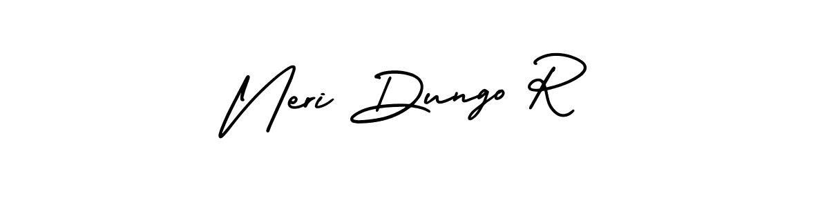 AmerikaSignatureDemo-Regular is a professional signature style that is perfect for those who want to add a touch of class to their signature. It is also a great choice for those who want to make their signature more unique. Get Neri Dungo R name to fancy signature for free. Neri Dungo R signature style 3 images and pictures png