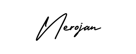 Transform the name Nerojan into a signature masterpiece using AmerikaSignatureDemo-Regular font. Ideal for photographers, artists, and creators looking for watermarks. Nerojan signature style 3 images and pictures png