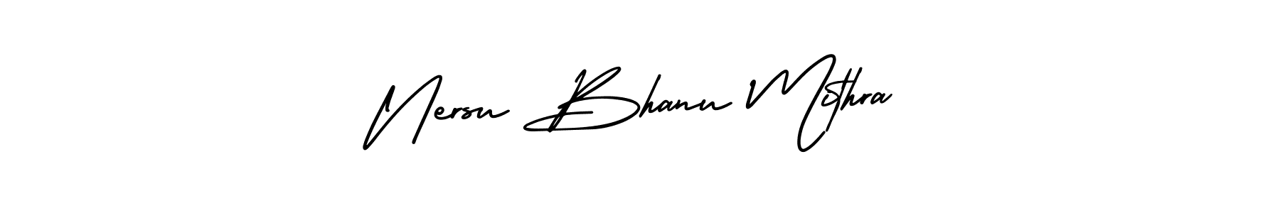 Also we have Nersu Bhanu Mithra name is the best signature style. Create professional handwritten signature collection using AmerikaSignatureDemo-Regular autograph style. Nersu Bhanu Mithra signature style 3 images and pictures png