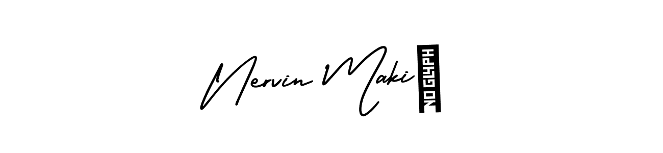 AmerikaSignatureDemo-Regular is a professional signature style that is perfect for those who want to add a touch of class to their signature. It is also a great choice for those who want to make their signature more unique. Get Nervin Makić name to fancy signature for free. Nervin Makić signature style 3 images and pictures png