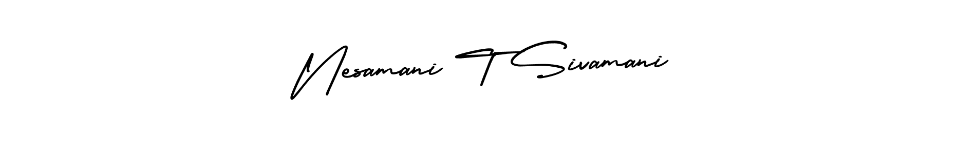 Make a beautiful signature design for name Nesamani T Sivamani. Use this online signature maker to create a handwritten signature for free. Nesamani T Sivamani signature style 3 images and pictures png