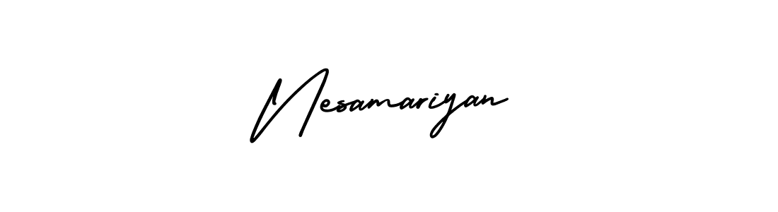 Also You can easily find your signature by using the search form. We will create Nesamariyan name handwritten signature images for you free of cost using AmerikaSignatureDemo-Regular sign style. Nesamariyan signature style 3 images and pictures png
