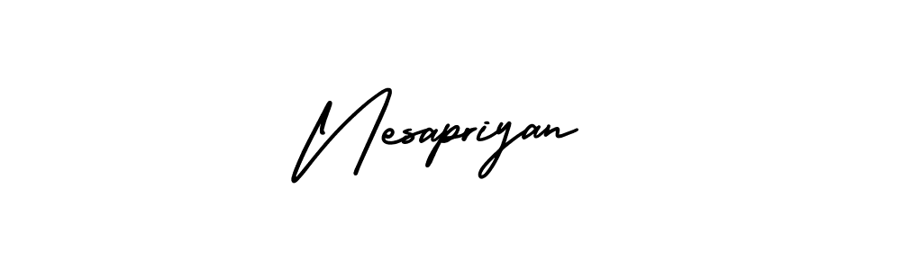 Check out images of Autograph of Nesapriyan name. Actor Nesapriyan Signature Style. AmerikaSignatureDemo-Regular is a professional sign style online. Nesapriyan signature style 3 images and pictures png