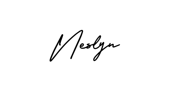 Also You can easily find your signature by using the search form. We will create Neslyn name handwritten signature images for you free of cost using AmerikaSignatureDemo-Regular sign style. Neslyn signature style 3 images and pictures png