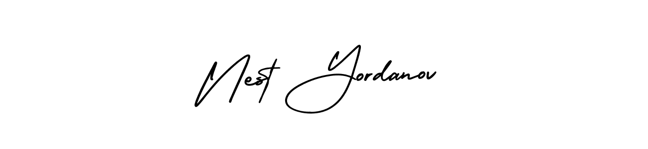 Check out images of Autograph of Nest Yordanov name. Actor Nest Yordanov Signature Style. AmerikaSignatureDemo-Regular is a professional sign style online. Nest Yordanov signature style 3 images and pictures png