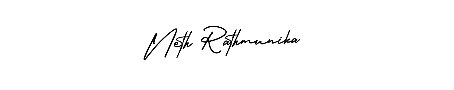 Best and Professional Signature Style for Neth Rathmunika. AmerikaSignatureDemo-Regular Best Signature Style Collection. Neth Rathmunika signature style 3 images and pictures png