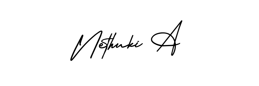 Also You can easily find your signature by using the search form. We will create Nethuki A name handwritten signature images for you free of cost using AmerikaSignatureDemo-Regular sign style. Nethuki A signature style 3 images and pictures png