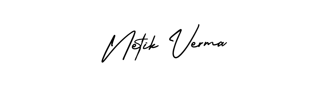 Best and Professional Signature Style for Netik Verma. AmerikaSignatureDemo-Regular Best Signature Style Collection. Netik Verma signature style 3 images and pictures png