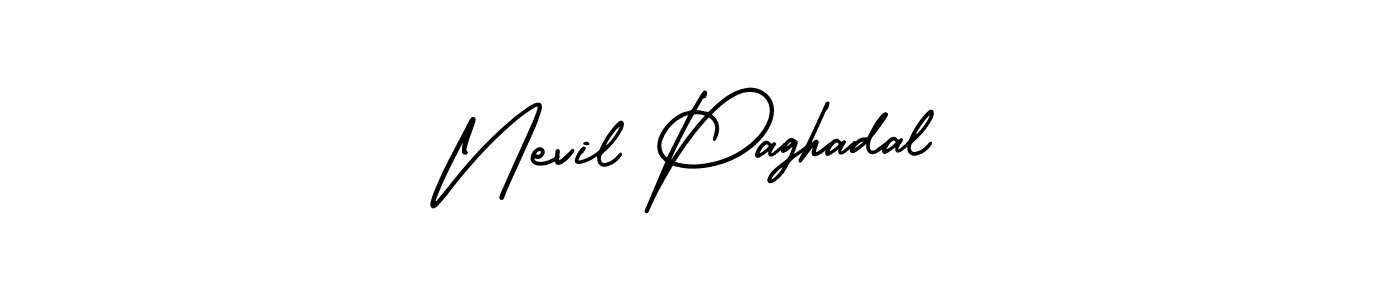 Here are the top 10 professional signature styles for the name Nevil Paghadal. These are the best autograph styles you can use for your name. Nevil Paghadal signature style 3 images and pictures png
