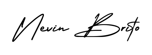 Create your official email sign-off with Nevin Brito name in AmerikaSignatureDemo-Regular style. Crisp, clean, and perfectly legible across all screens. Nevin Brito signature style 3 images and pictures png