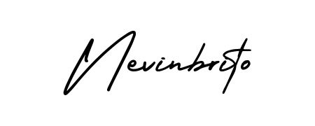 How to make Nevinbrito name signature. Use AmerikaSignatureDemo-Regular style for creating short signs online. This is the latest handwritten sign. Nevinbrito signature style 3 images and pictures png