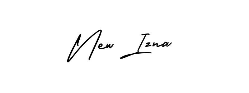 New Izna stylish signature style. Best Handwritten Sign (AmerikaSignatureDemo-Regular) for my name. Handwritten Signature Collection Ideas for my name New Izna. New Izna signature style 3 images and pictures png