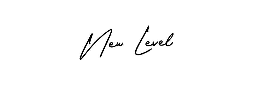 Create a beautiful signature design for name New Level. With this signature (AmerikaSignatureDemo-Regular) fonts, you can make a handwritten signature for free. New Level signature style 3 images and pictures png