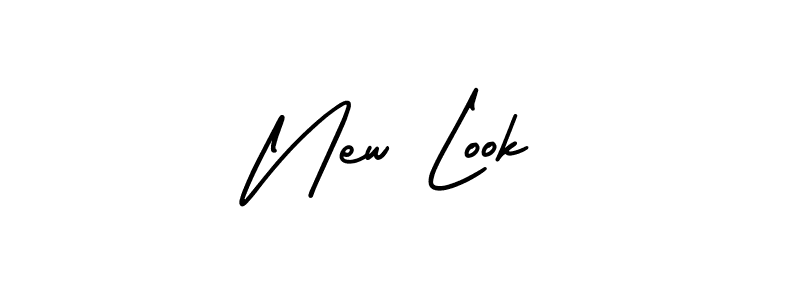 The best way (AmerikaSignatureDemo-Regular) to make a short signature is to pick only two or three words in your name. The name New Look include a total of six letters. For converting this name. New Look signature style 3 images and pictures png