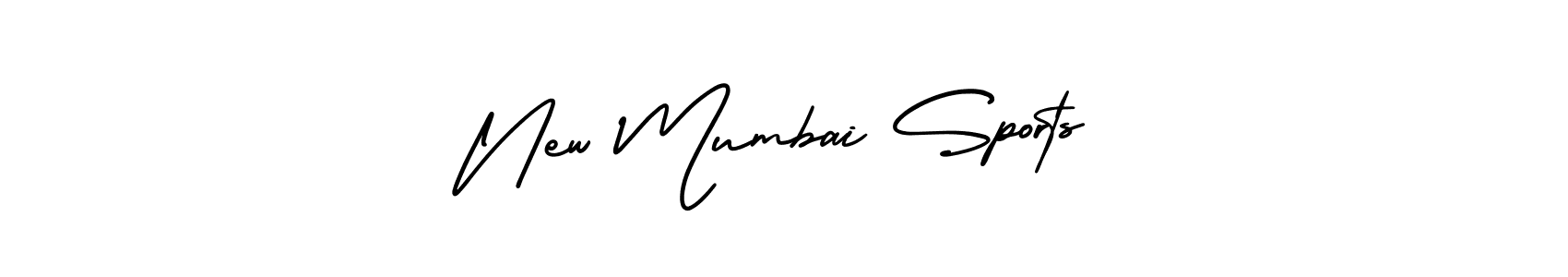 AmerikaSignatureDemo-Regular is a professional signature style that is perfect for those who want to add a touch of class to their signature. It is also a great choice for those who want to make their signature more unique. Get New Mumbai Sports name to fancy signature for free. New Mumbai Sports signature style 3 images and pictures png