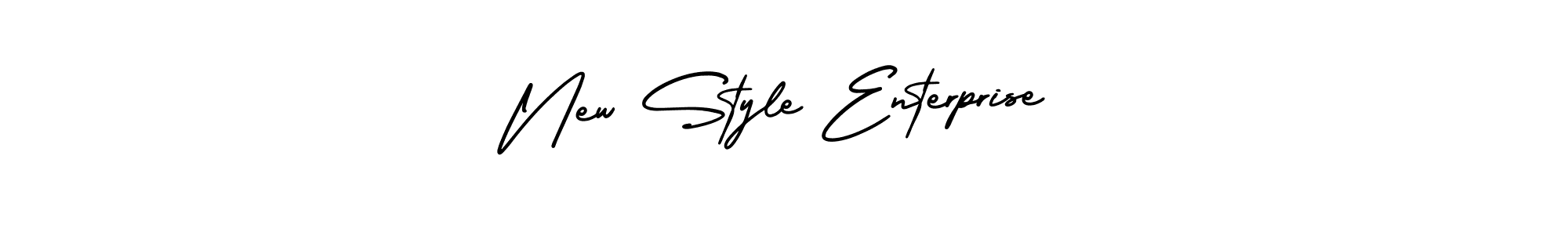 Design your own signature with our free online signature maker. With this signature software, you can create a handwritten (AmerikaSignatureDemo-Regular) signature for name New Style Enterprise. New Style Enterprise signature style 3 images and pictures png