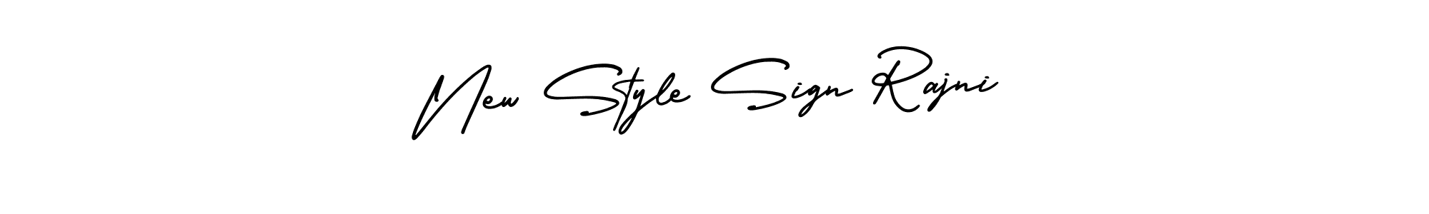 Design your own signature with our free online signature maker. With this signature software, you can create a handwritten (AmerikaSignatureDemo-Regular) signature for name New Style Sign Rajni. New Style Sign Rajni signature style 3 images and pictures png