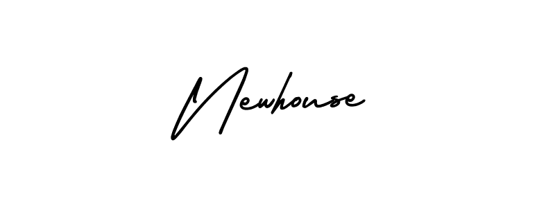 It looks lik you need a new signature style for name Newhouse. Design unique handwritten (AmerikaSignatureDemo-Regular) signature with our free signature maker in just a few clicks. Newhouse signature style 3 images and pictures png