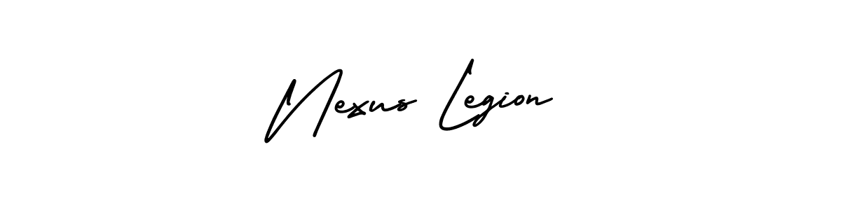Create a beautiful signature design for name Nexus Legion. With this signature (AmerikaSignatureDemo-Regular) fonts, you can make a handwritten signature for free. Nexus Legion signature style 3 images and pictures png
