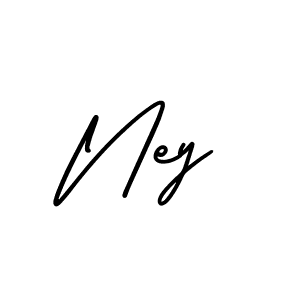 Create a beautiful signature design for name Ney. With this signature (AmerikaSignatureDemo-Regular) fonts, you can make a handwritten signature for free. Ney signature style 3 images and pictures png