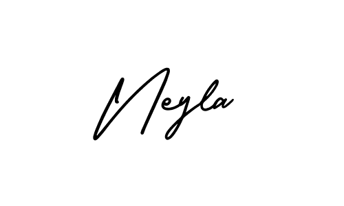 Create a beautiful signature design for name Neyla. With this signature (AmerikaSignatureDemo-Regular) fonts, you can make a handwritten signature for free. Neyla signature style 3 images and pictures png