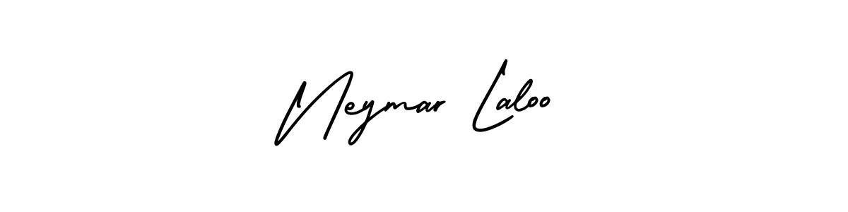 You should practise on your own different ways (AmerikaSignatureDemo-Regular) to write your name (Neymar Laloo) in signature. don't let someone else do it for you. Neymar Laloo signature style 3 images and pictures png