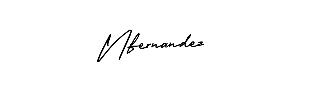 Make a beautiful signature design for name Nfernandez. With this signature (AmerikaSignatureDemo-Regular) style, you can create a handwritten signature for free. Nfernandez signature style 3 images and pictures png