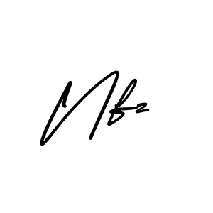 Design your own signature with our free online signature maker. With this signature software, you can create a handwritten (AmerikaSignatureDemo-Regular) signature for name Nfz. Nfz signature style 3 images and pictures png
