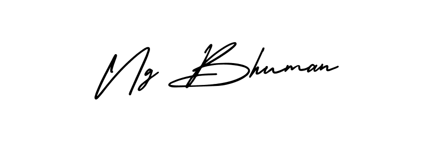 Also You can easily find your signature by using the search form. We will create Ng Bhuman name handwritten signature images for you free of cost using AmerikaSignatureDemo-Regular sign style. Ng Bhuman signature style 3 images and pictures png