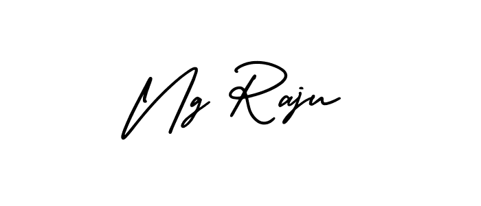 Design your own signature with our free online signature maker. With this signature software, you can create a handwritten (AmerikaSignatureDemo-Regular) signature for name Ng Raju. Ng Raju signature style 3 images and pictures png