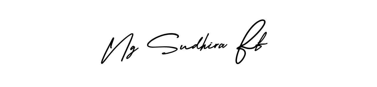 Use a signature maker to create a handwritten signature online. With this signature software, you can design (AmerikaSignatureDemo-Regular) your own signature for name Ng Sudhira Ff. Ng Sudhira Ff signature style 3 images and pictures png