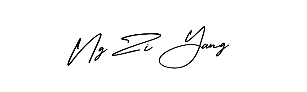 Use a signature maker to create a handwritten signature online. With this signature software, you can design (AmerikaSignatureDemo-Regular) your own signature for name Ng Zi Yang. Ng Zi Yang signature style 3 images and pictures png