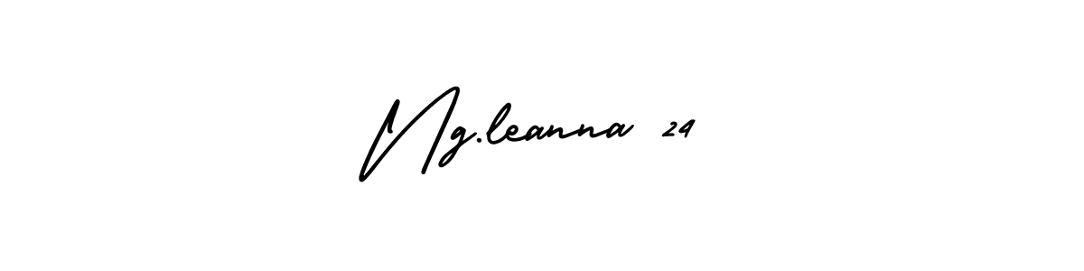 Design your own signature with our free online signature maker. With this signature software, you can create a handwritten (AmerikaSignatureDemo-Regular) signature for name Ng.leanna 24. Ng.leanna 24 signature style 3 images and pictures png