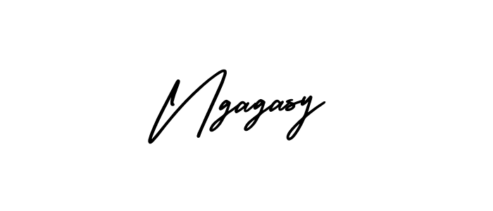 Design your own signature with our free online signature maker. With this signature software, you can create a handwritten (AmerikaSignatureDemo-Regular) signature for name Ngagasy. Ngagasy signature style 3 images and pictures png
