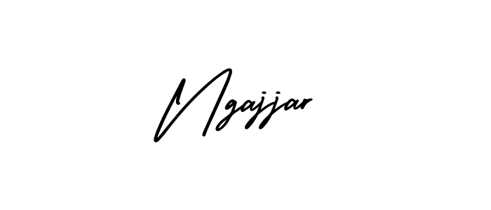 Use a signature maker to create a handwritten signature online. With this signature software, you can design (AmerikaSignatureDemo-Regular) your own signature for name Ngajjar. Ngajjar signature style 3 images and pictures png