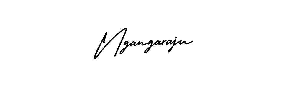 Make a beautiful signature design for name Ngangaraju. With this signature (AmerikaSignatureDemo-Regular) style, you can create a handwritten signature for free. Ngangaraju signature style 3 images and pictures png