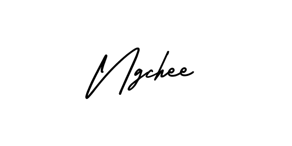 Make a beautiful signature design for name Ngchee. With this signature (AmerikaSignatureDemo-Regular) style, you can create a handwritten signature for free. Ngchee signature style 3 images and pictures png