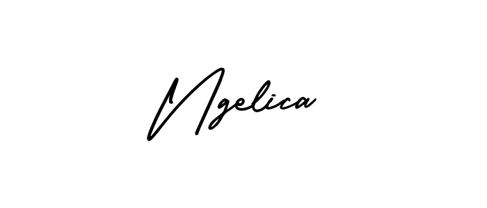 How to make Ngelica signature? AmerikaSignatureDemo-Regular is a professional autograph style. Create handwritten signature for Ngelica name. Ngelica signature style 3 images and pictures png