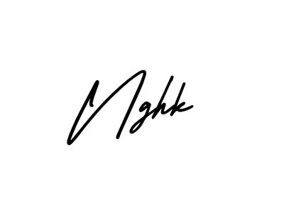 Best and Professional Signature Style for Nghk. AmerikaSignatureDemo-Regular Best Signature Style Collection. Nghk signature style 3 images and pictures png