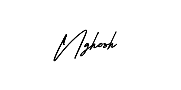 How to make Nghosh signature? AmerikaSignatureDemo-Regular is a professional autograph style. Create handwritten signature for Nghosh name. Nghosh signature style 3 images and pictures png