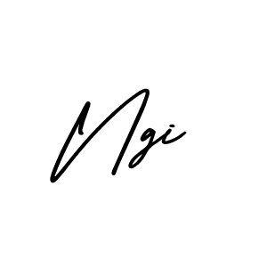 Ngi stylish signature style. Best Handwritten Sign (AmerikaSignatureDemo-Regular) for my name. Handwritten Signature Collection Ideas for my name Ngi. Ngi signature style 3 images and pictures png