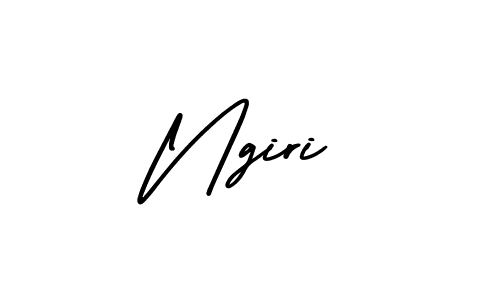 Use a signature maker to create a handwritten signature online. With this signature software, you can design (AmerikaSignatureDemo-Regular) your own signature for name Ngiri. Ngiri signature style 3 images and pictures png